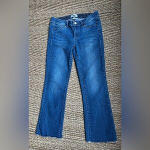 PAIGE Riley Crop Flare Blue Glendora Jeans 28